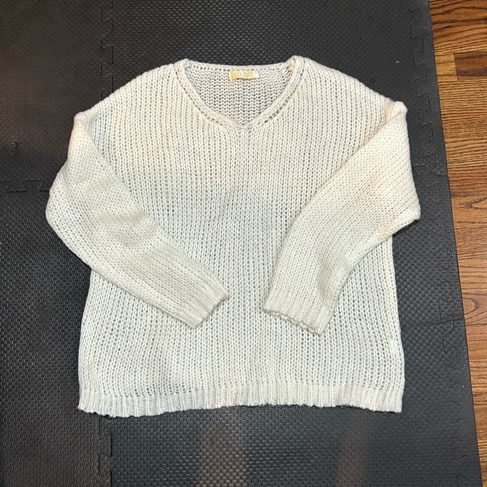 Cable knit sweater